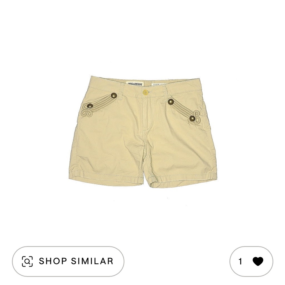 Zadig & Voltaire Beige Women's Cargo Shorts